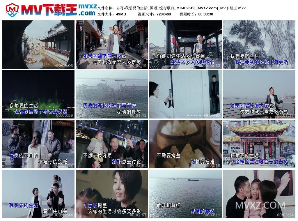 忠哥-我想要的生活_国语_流行歌曲_MD402549